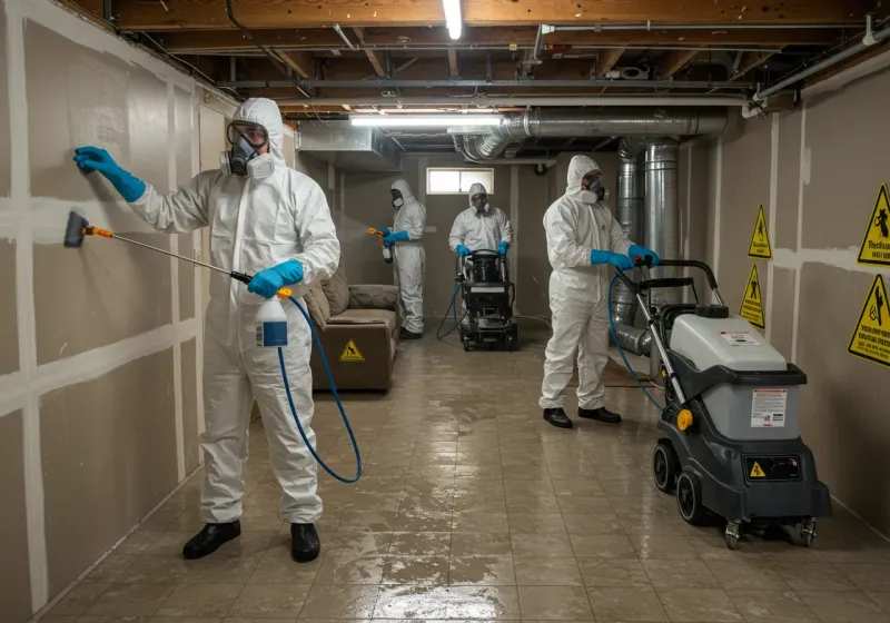 Basement Moisture Removal and Structural Drying process in Douglas County, NV